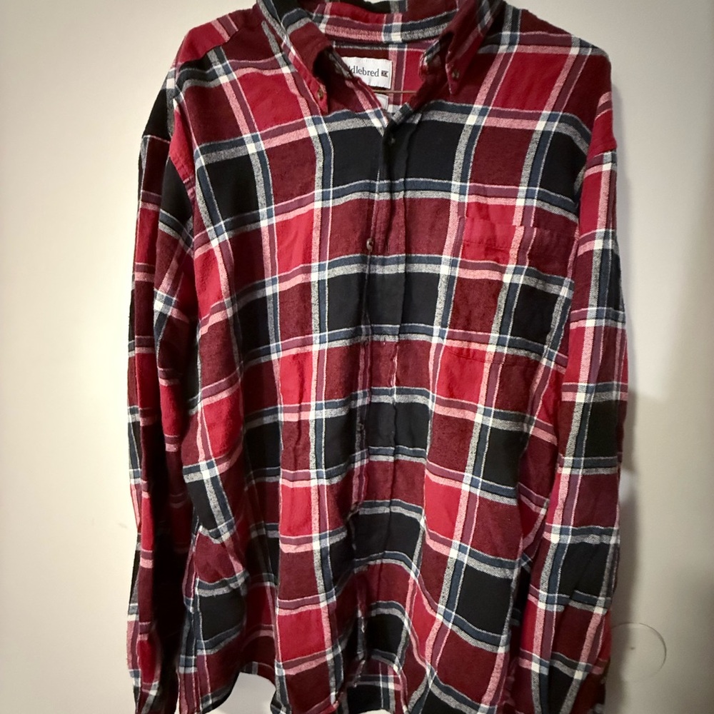 Saddlebred Red and Black Checkered Men's Shirt